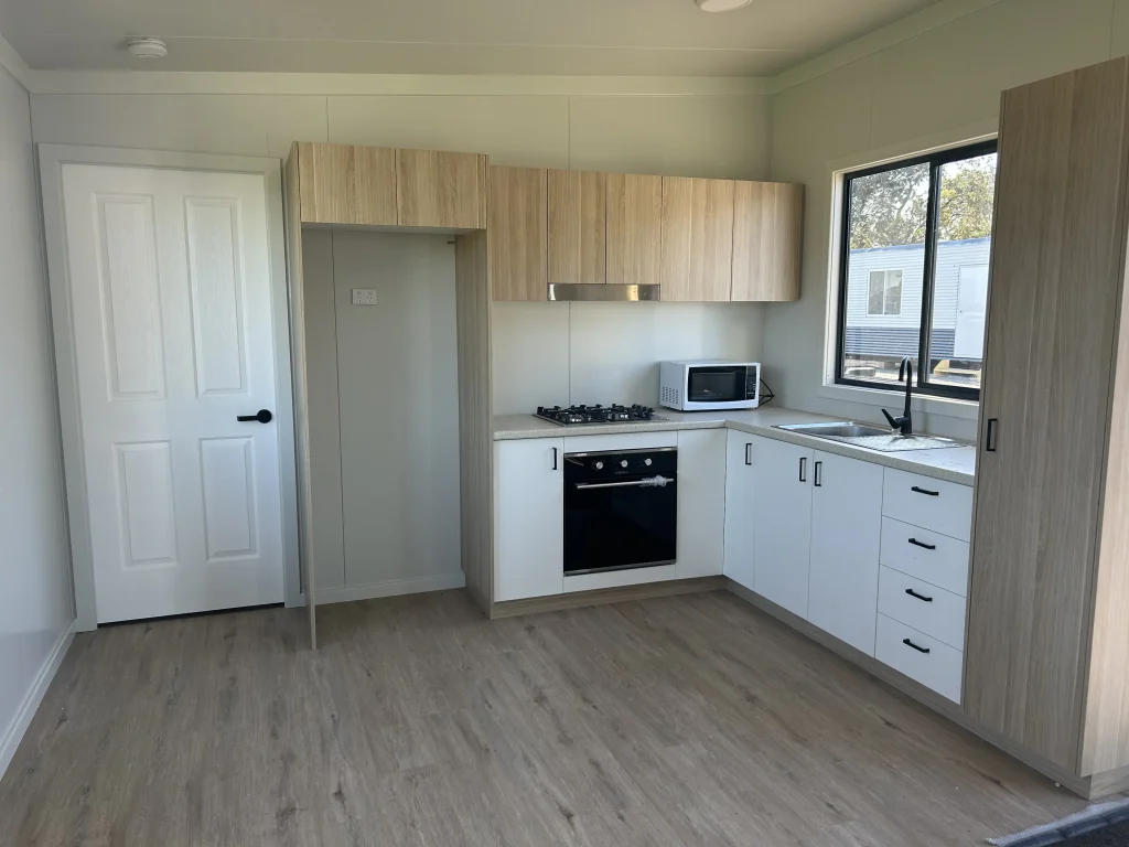 Auswest Modular Homes 2 bedroom and 2 bathroom modular home kitchen for Western Australia